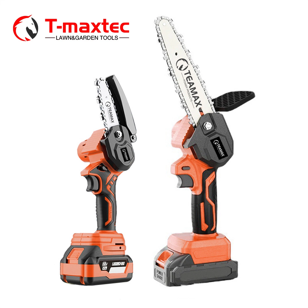 Garden Tool Handheld 21V Lithium Battery Mini Chain Saws Cordless TM-CS401li-6"