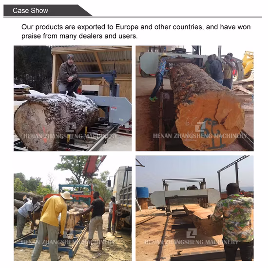 Neues Design, horizontale Holzbearbeitungsbandsäge, tragbare Kettensägenmühle